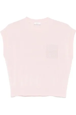 PESERICO SIGN T-Shirt mit Punto Luce-Detail
