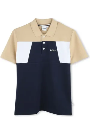 HUGO BOSS Poloshirt in Colour-Block-Optik