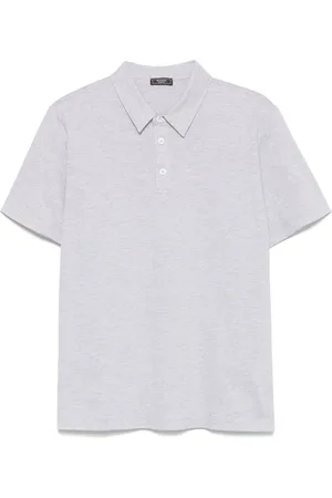 PESERICO SIGN Piqué-Poloshirt mit meliertem Effekt