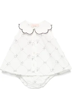 Elisabetta Franchi Bluse mit Logo-Print