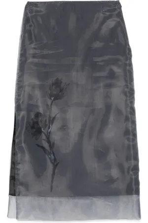 PESERICO SIGN Midirock aus Organza