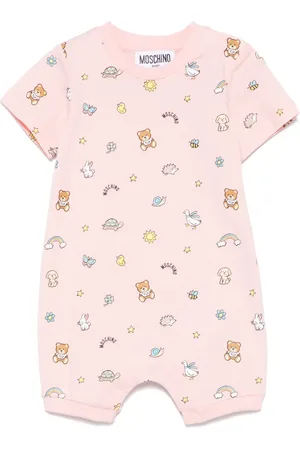 Moschino Strampler mit Teddy-Print