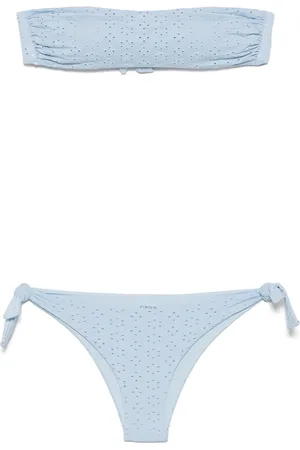 FISICO Bikini mit Lochstickerei