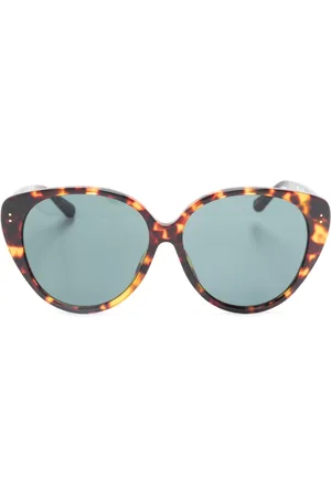 Linda Farrow Sonnenbrille mit rundem Gestell