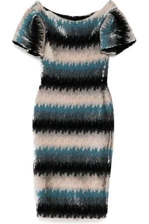Saiid Kobeisy Midikleid mit Perlen