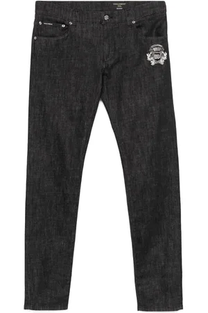 Dolce & Gabbana Skinny-Jeans mit Logo-Patch