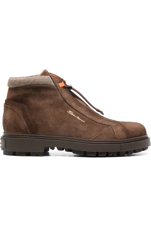 santoni Stiefel aus Wildleder
