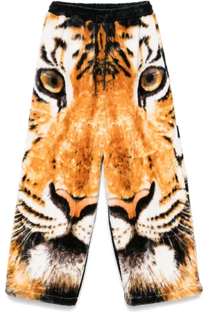 LU’U DAN Hose mit Tiger-Print
