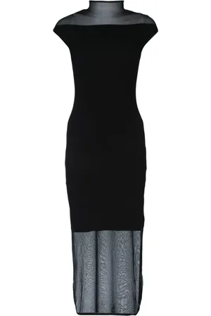 Calvin Klein Midikleid mit Sheer-Effekt