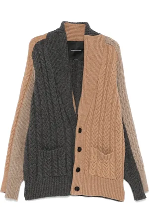 Federico Cina Cardigan in Colour-Block-Optik