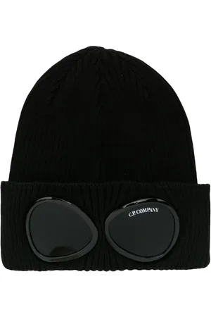 C.P. Company Gerippte Mütze mit Goggle-Detail