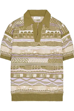 LANEUS Gestricktes Poloshirt
