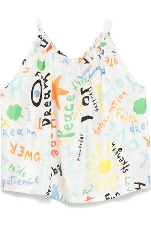 Rianna + Nina Bluse mit Schriftzug-Print