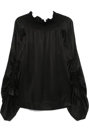 Saint Laurent Schulterfreies Minikleid