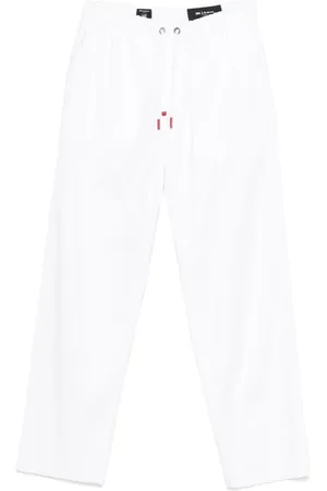 Kiton Hose mit Logo-Patch