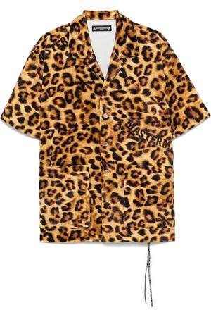 MASTERMIND JAPAN Hemd mit Leoparden-Print