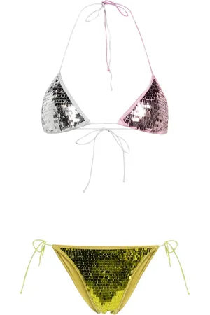 Oseree Triangel-Bikini mit Pailletten