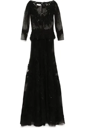 Saiid Kobeisy Besticktes Maxikleid