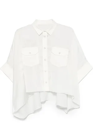 SACAI Klassische Satinbluse