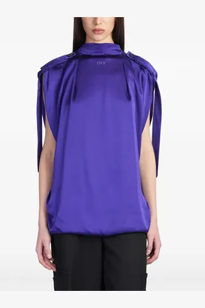 OFF-WHITE Bluse mit Logo-Stickerei