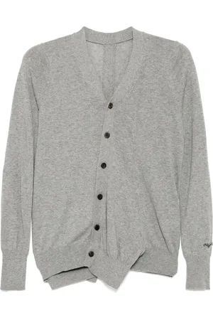 YOHJI YAMAMOTO Cardigan mit Slogan-Stickerei