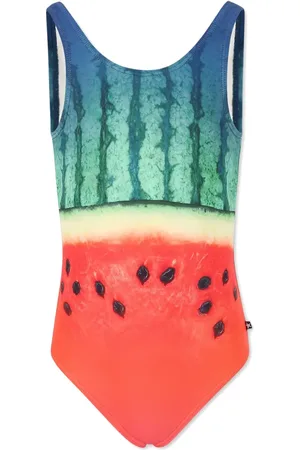 Molo Badeanzug mit Wassermelonen-Print