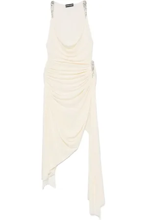 DAVID KOMA Abendkleid mit Kristallkrallen