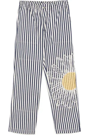 JOSHUA SANDERS Gestreifte Tapered-Hose