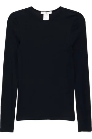 tibi T-Shirt mit Rundhalsausschnitt