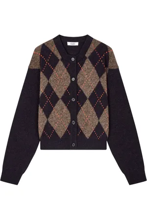 Studio Tomboy Cardigan mit Argyle-Muster