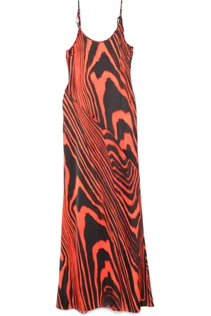 DAVID KOMA Gestreiftes Maxikleid