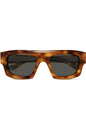 Gucci Sonnenbrille mit eckigem Gestell