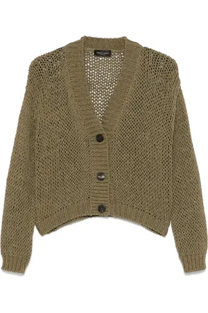 Roberto Collina Cardigan mit Lochstrickmuster