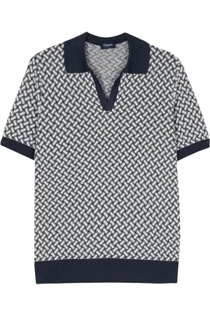 DRUMOHR Gemustertes Jacquard-Poloshirt