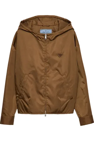 Prada Kapuzenjacke mit Logo-Patch