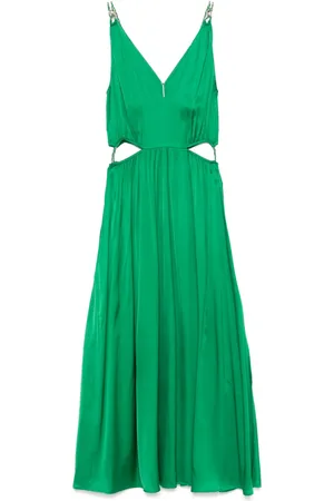 Maje Midikleid mit V-Ausschnitt