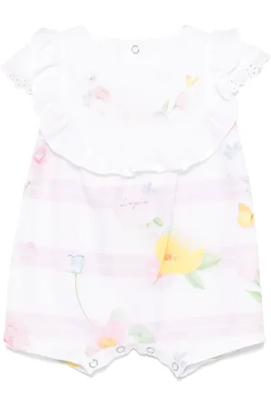 Lapin House Kurzer Strampler mit Blumen-Print