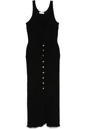 Paco rabanne Geripptes Midikleid