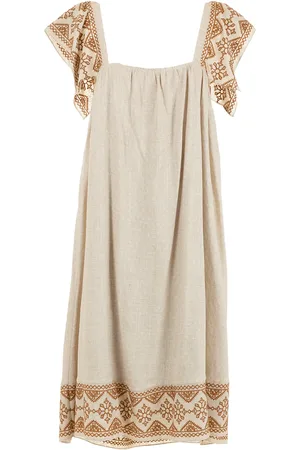 Olympiah Kleid mit Intarsien-Print
