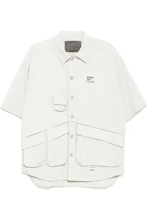Musium Div. Hemd mit Logo-Print