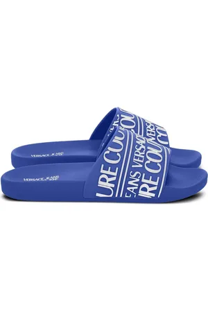 VERSACE Pantoletten mit Logo-Prägung