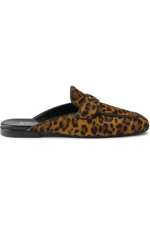 Prada Mules mit Leoparden-Print