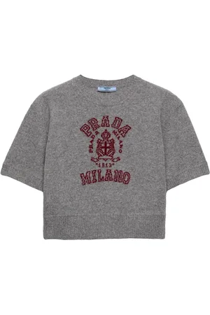 Prada Pullover mit Logo-Intarsie