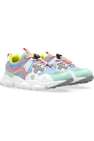 Flower Mountain Sneakers mit Kontrasteinsätzen