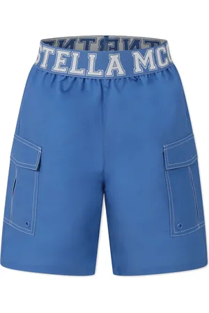 Stella McCartney Badeshorts mit Logo-Bund