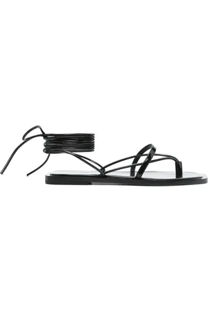 Serafini Flache Sandalen aus Lackleder