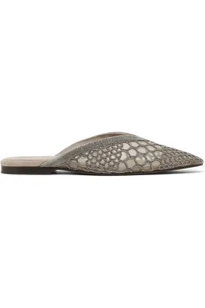 Brunello Cucinelli Mesh-Mules mit Monili-Detail