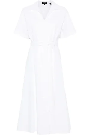 THEORY Midikleid mit kurzen Ärmeln