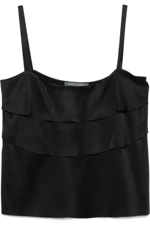 Alberta Ferretti Top mit Rüschen