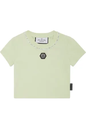 Philipp Plein Cropped-T-Shirt aus Strass
